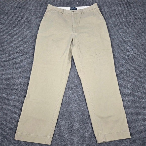 Polo by Ralph Lauren Other - Polo Ralph Lauren Mens Classic Chino Pants Tan Khaki 100% Cotton 36x30 26283